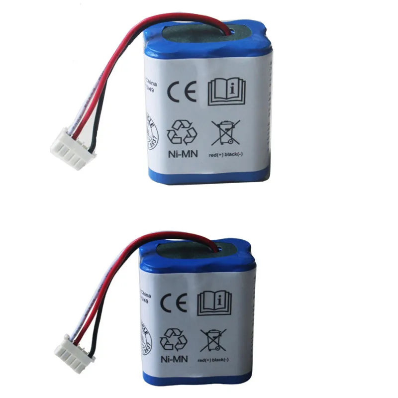 2 шт./лот Аккумулятор для iRobot Braava 380 380T Mint 5200 5200C Robot 7,2 V 2500mAh Ni-MH аккумуляторные батареи для пылесоса - Цвет: 2PCS