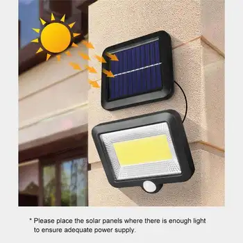 

30W 100 LED Solar Wall Light Outdoors Solar Garden Light Waterproof PIR Motion Sensor Wall Lamp Spotlights Emergency Street Lamp