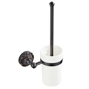 

1 Set of Durable European Style Bathroom Toilet Brush Holder Suit Copper Toliet Holder Toilet Holder Toilet Brush for Home