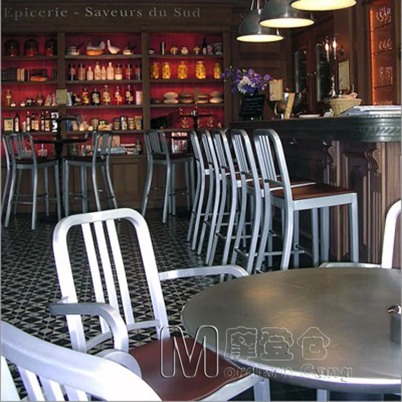 modern warehouse aluminum bar chairs metal chairs navy chair jane