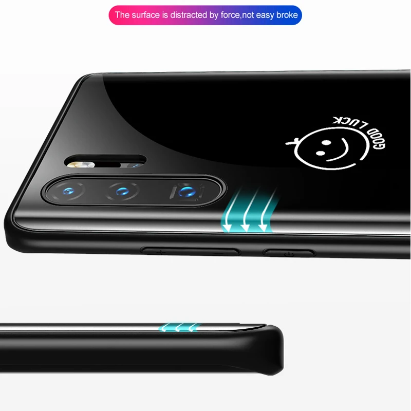 Изогнутый стеклянный чехол 9D для Huawei P30 Pro закаленное стекло силиконовая рамка p30