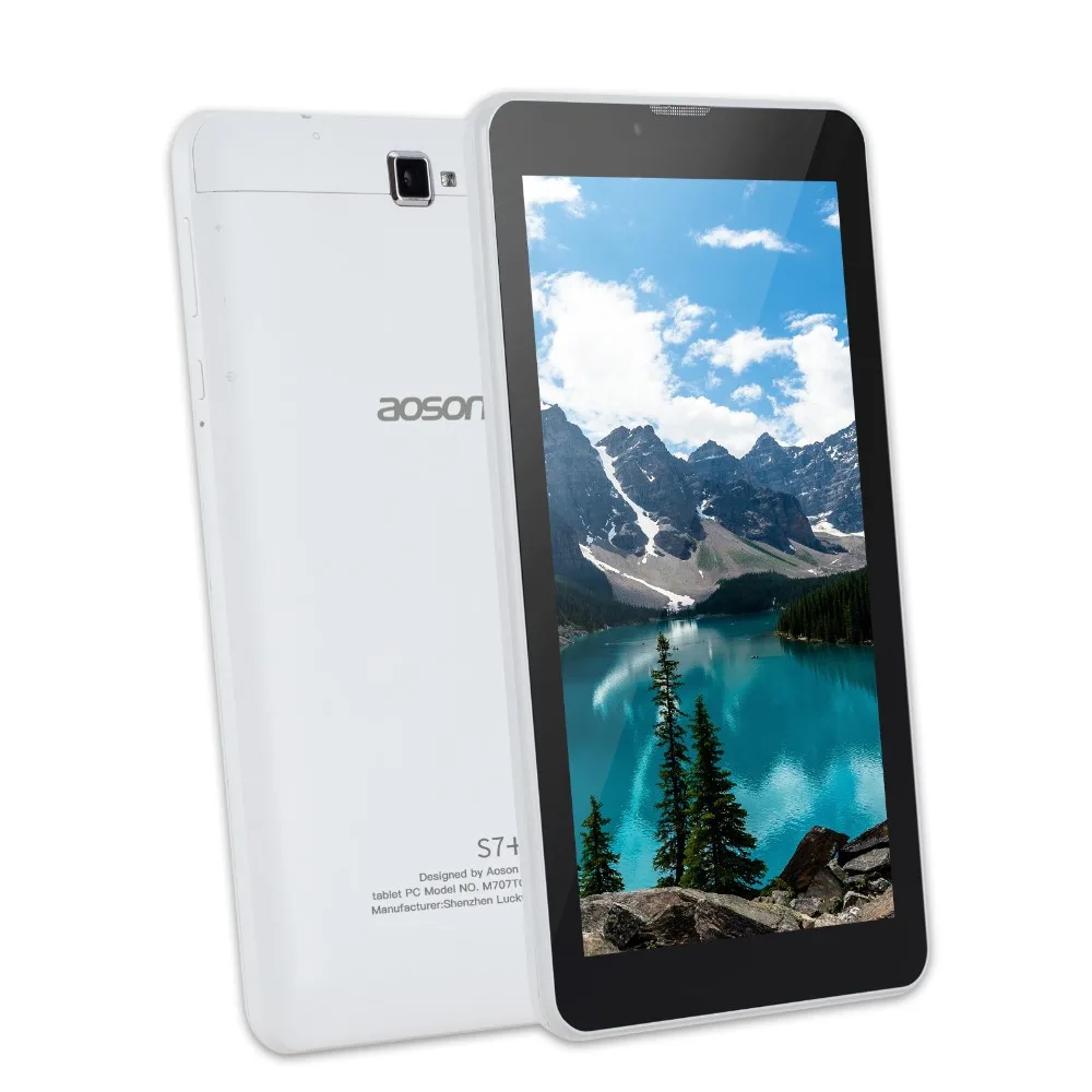 Aoson S7+ 7 inch DUAL SIM Card 3G Phone Call Tablets Android 7.0 Tablet PC IPS 1024*600 Quad Core Mobile Phone 16GB ROM GPS WIFI