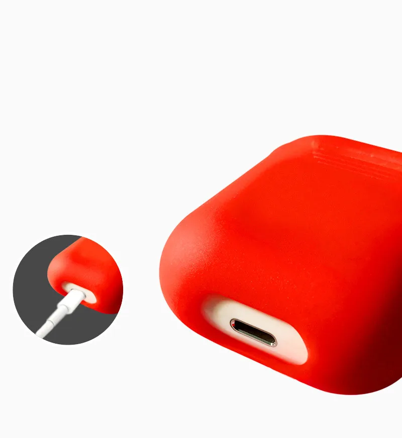 Мягкий силиконовый чехол для A ^ pple Airpods 1 шт. противоударный гарнитура AirPods