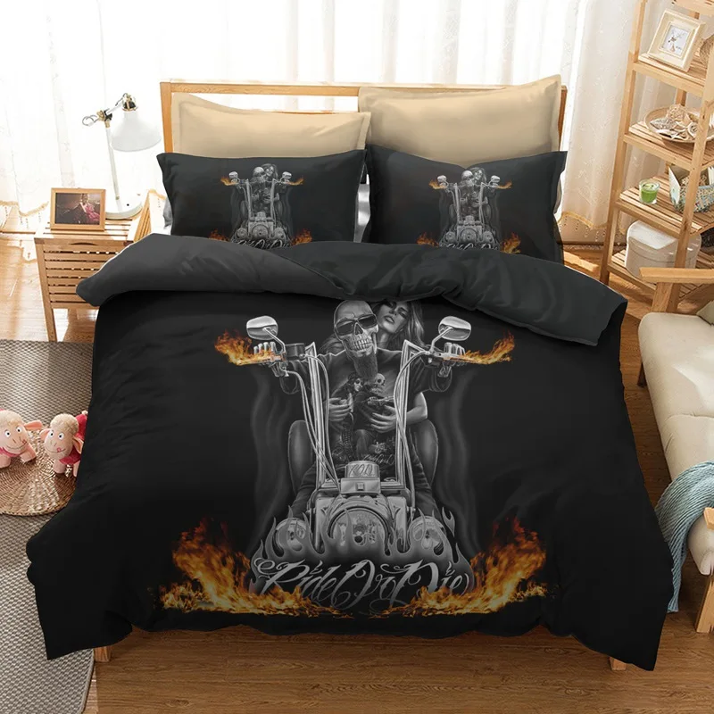 Skull Men Bedding Set Sexy Bedding Sets Luxury Home Bedding Set