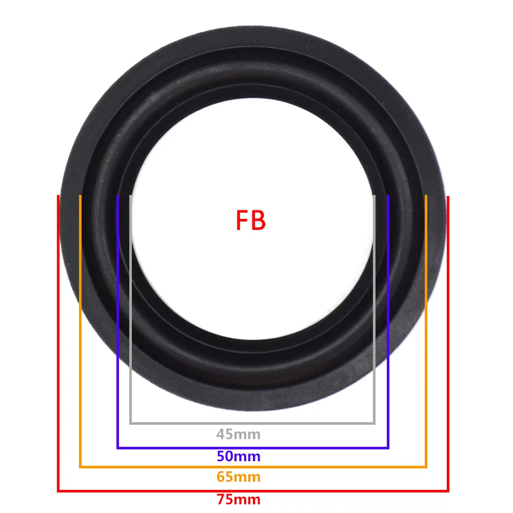 3-дюймовый Динамик резиновый уплотнитель кромки НЧ-динамик для ремонта с подворачивающимся краем сабвуфер кольцо DIY Repair аксессуары Динамик подвеска - Цвет: FB
