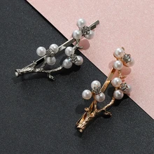 1 шт. Женские Модные Винтажные золотые серебряные цветные заколки для волос из сплава заколки для волос в виде веточки женские элегантные металлические аксессуары для волос