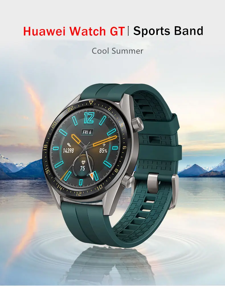 Huawei Watch GT 2 ремешок для Galaxy watch 46 мм samsung gear S3 Frontier силиконовый 22 мм ремешок для часов amazfit bip браслет gear S 3 46