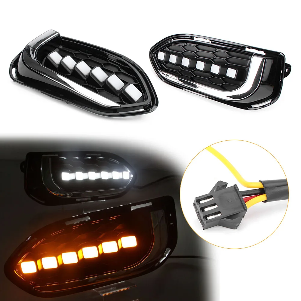 2PCS LED Daytime Running Fog Driving Lights Work Lamp DRL For Honda Fit