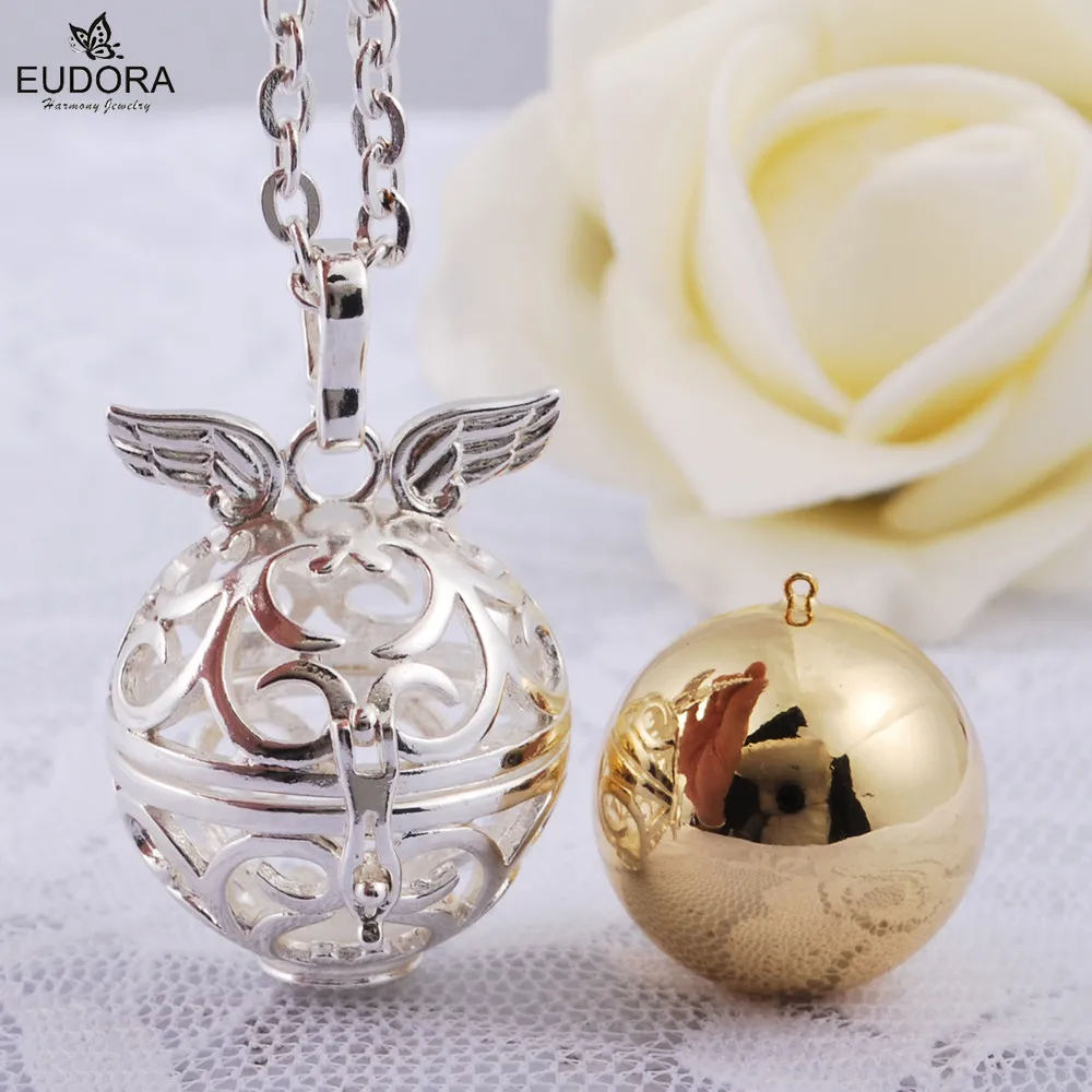 

Harmony Jewelry Mexico Angel Wings Bola Pendant Chime Ball Baby Pregnancy Eudora Harmony Ball & Necklace Chain fashion Jewelry