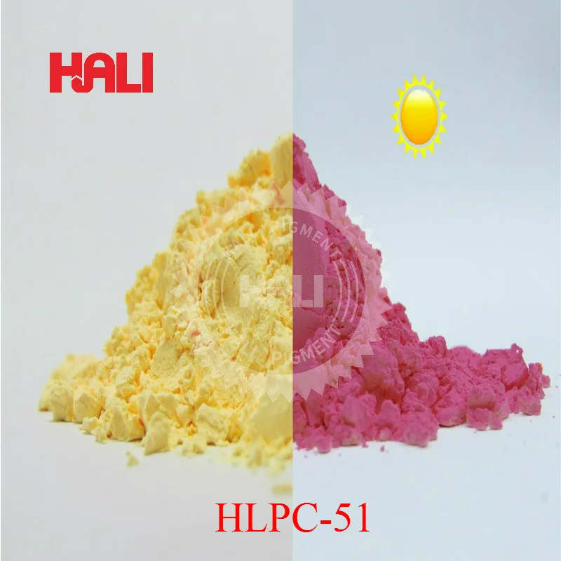 Double color photochromic powder solar active pigment photochromic color:yellow to red item:HLPC-51 1lot=10gram...
