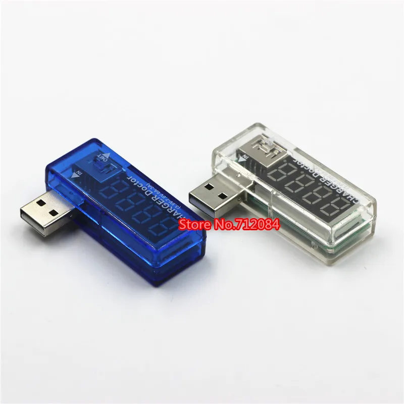 Цифровой USB Мобильный зарядный ток тестер напряжения метр мини USB зарядное устройство Доктор Вольтметр Амперметр с номером отслеживания