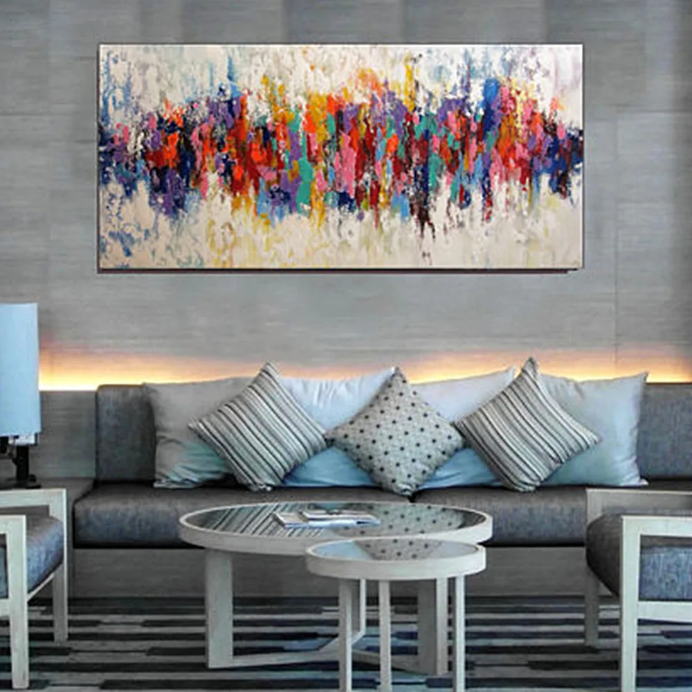 Iarts moderne kunst abstrakte acryl handgemachtes rahmenlose bild malerei leinwand wandbilder für wohnkulturchina