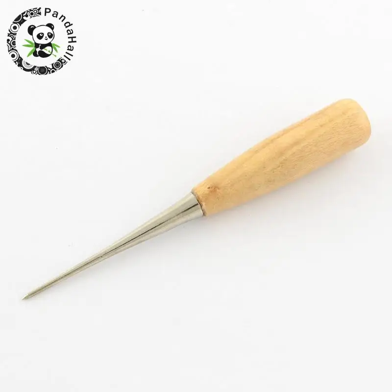 

Stainless Steel Bead Awls, with Wood Handle, BurlyWood, 120x16mm