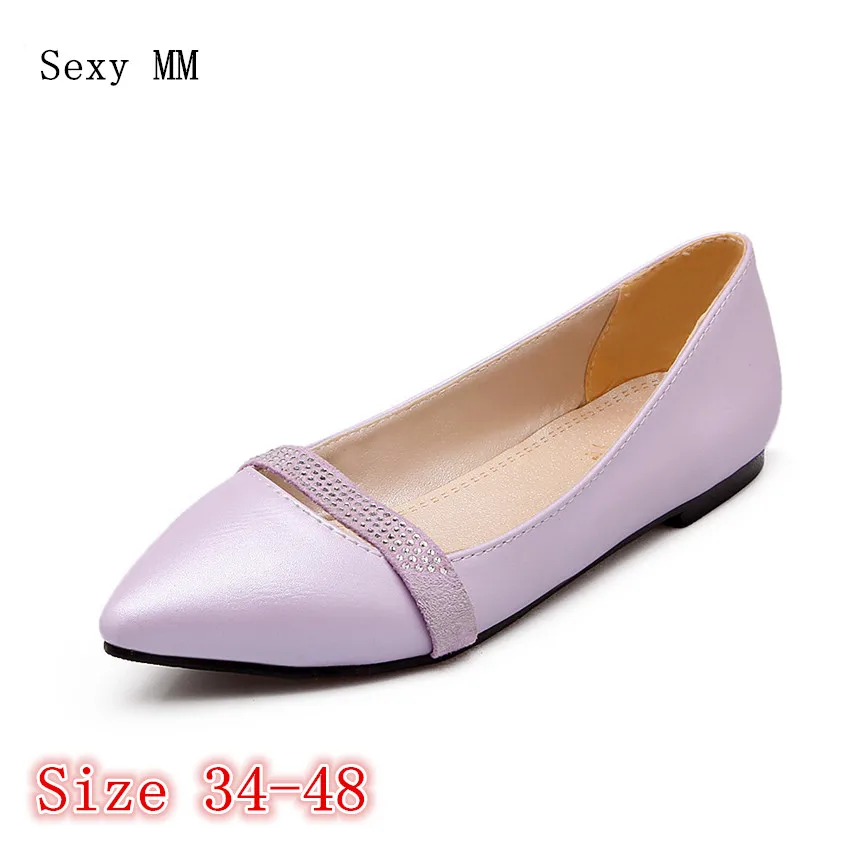 

Shoes Woman Slip On Shoes Loafers Girl Ballet Flats Women Flat Shoes Soft Comfortable Plus Size 34 - 40 41 42 43 44 45 46 47 48