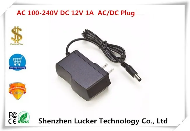 Адаптер питания для CCTV IP AHD аналоговая камера AC 100 240V DC 12V 1A AC/DC штекер (2 1 мм * 5