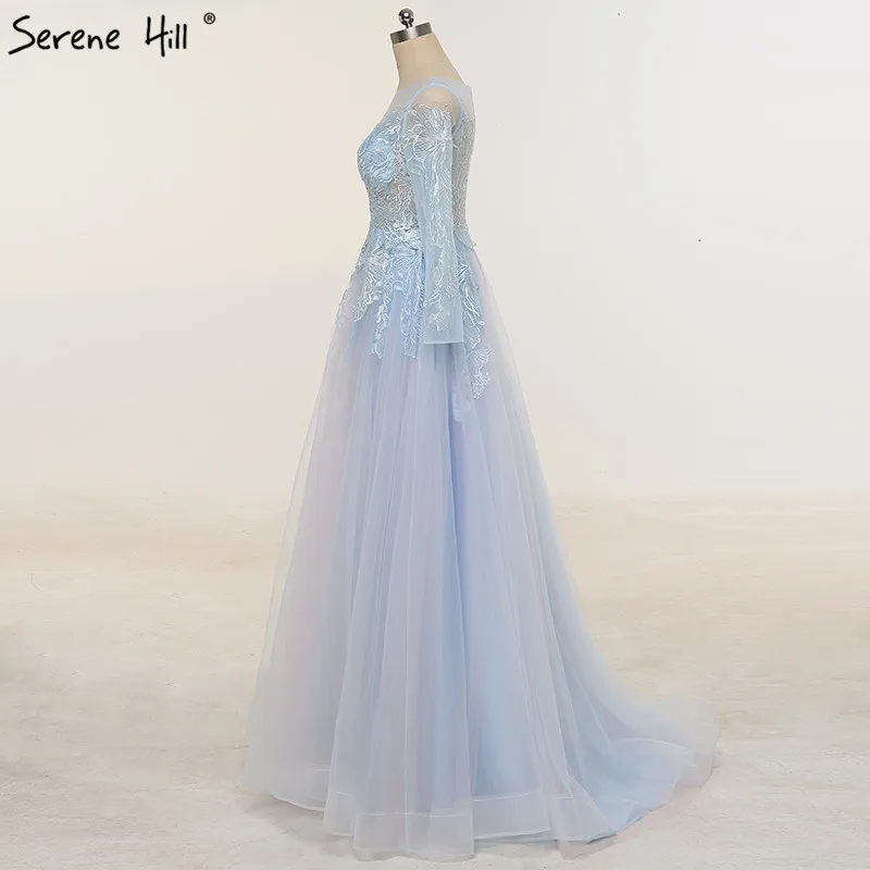 Сексуальные вечерние платья с длинным рукавом и вырезами, Бисероплетение вечерних платьев ручной работы, настоящая фотография LA6285