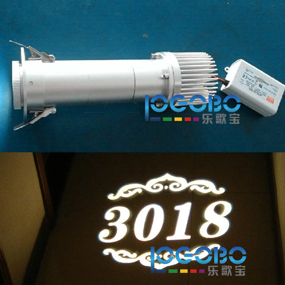 Яркий потолочный Встраиваемый светодиодный мини проектор Gobo 20 Вт Cree для отеля Pico