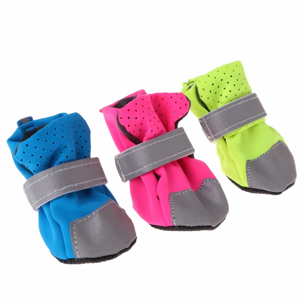 1 Set Pet Dog Shoes Reflective Breathable Puppy Dogs Anti Slip Boots