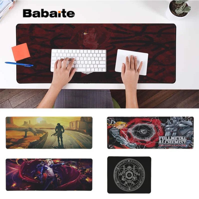 

Babaite Anime FULLMETAL ALCHEMIST Customized MousePads Computer Laptop Anime Mouse Mat Rubber PC Computer Gaming mousepad