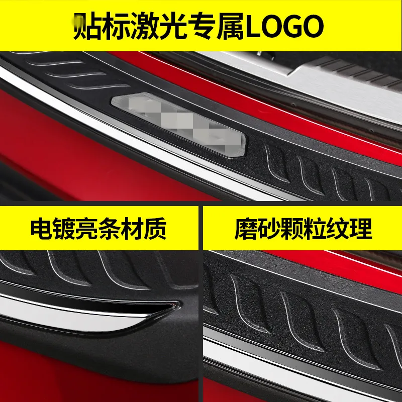 Для Mazda 3 axela 2014 2017 нержавеющая сталь внешняя и Задняя Крышка багажника Накладка