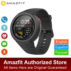 Глобальная версия Amazfit грани Смарт-часы GPS отвечать на звонки сна монитор сердечного ритма музыка Смарт-часы IP68 Водонепроницаемый 11