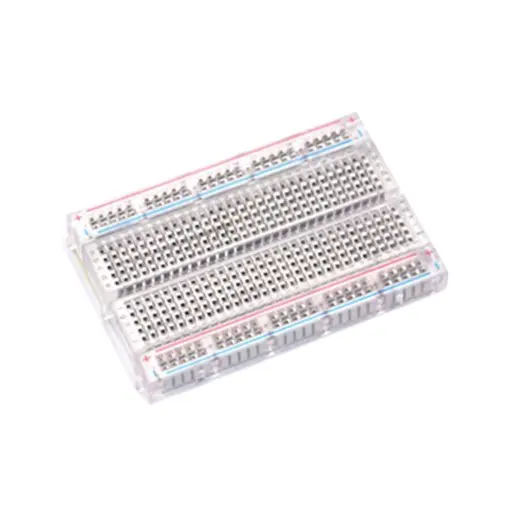 

Mini Prototype Breadboard Clear Crystal 400 Tie Point Solderless Modular Board
