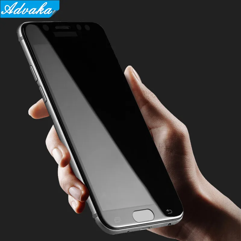 

Advaka Black/White/Gold Tempered Glass For Samsung Galaxy J3 J5 J7 2017 J4 J6 J8 2018 Screen Protector J5 J7 Pro protective Film
