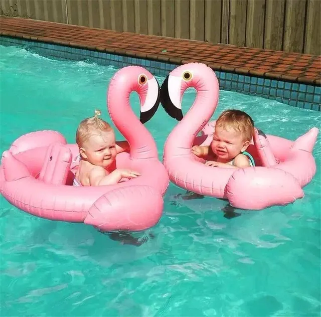 Bébé Anneau De Natation Siège Piscine Accessoires piscine Anneau De Bain De Natation de flamant Eau