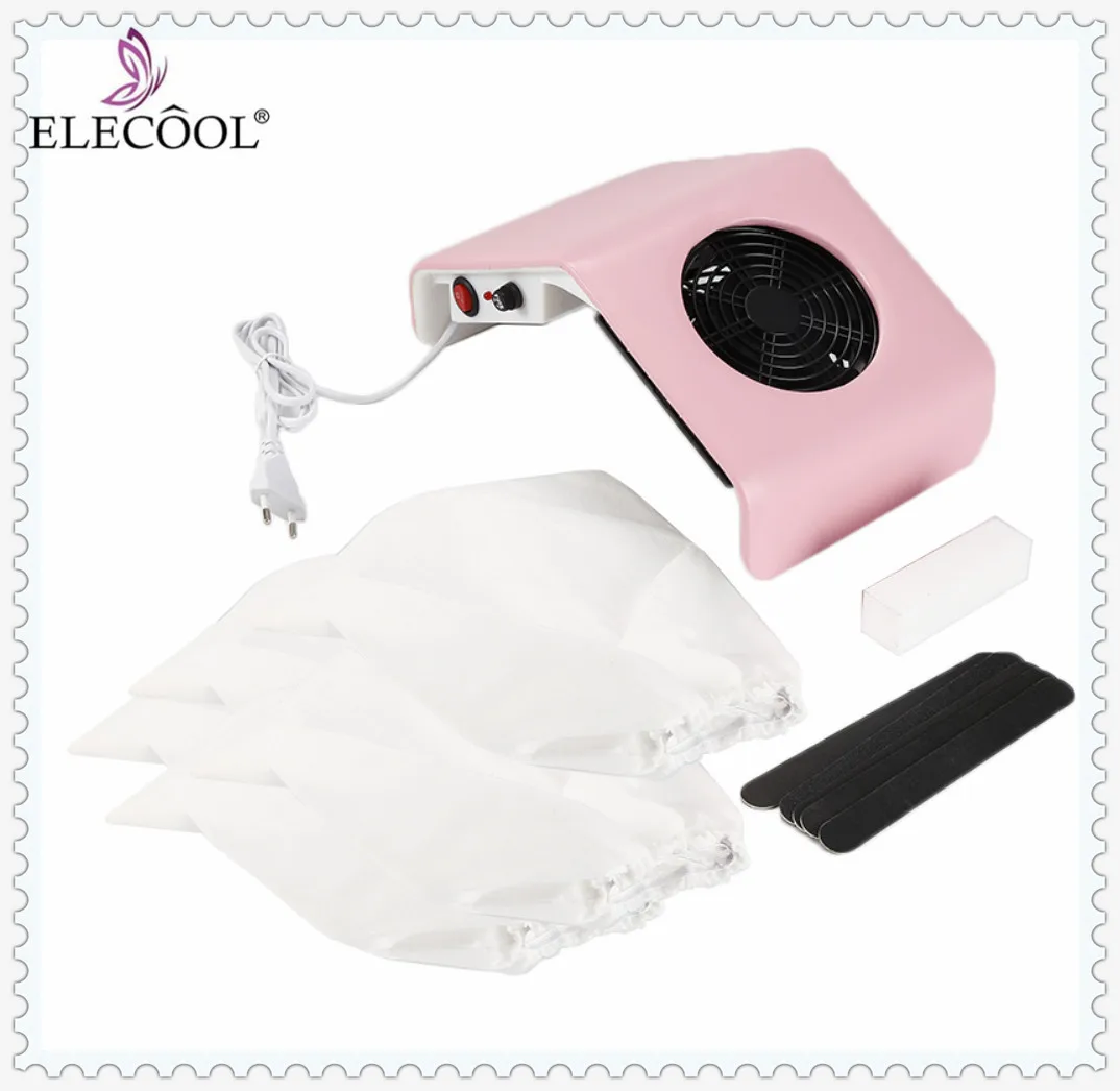 

Nail Vacuum Dust Cleaner for Gel Polish EU Plug Ivory Fan Manicure Equipment Kit all for nails frezy do frezarki manicure HWC