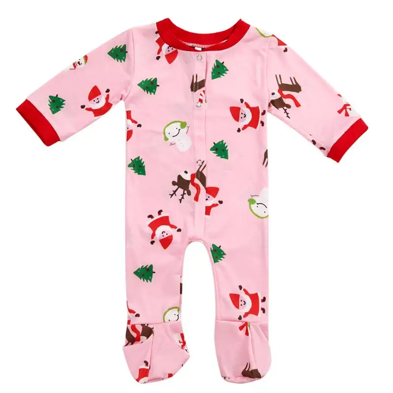 

Family Pajamas Digital Print Family Matching Baby Kids Jumpsuit Family Matching Clothes Set Clothing for New Year