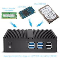 ssd intel X30 Fanless מיני שולחני PC Intel Celeron 3965U 8GB RAM 120GB SSD 2.20GHz 4K תמיכה HDMI VGA 300M WiFi Windows 10 minipc (5)