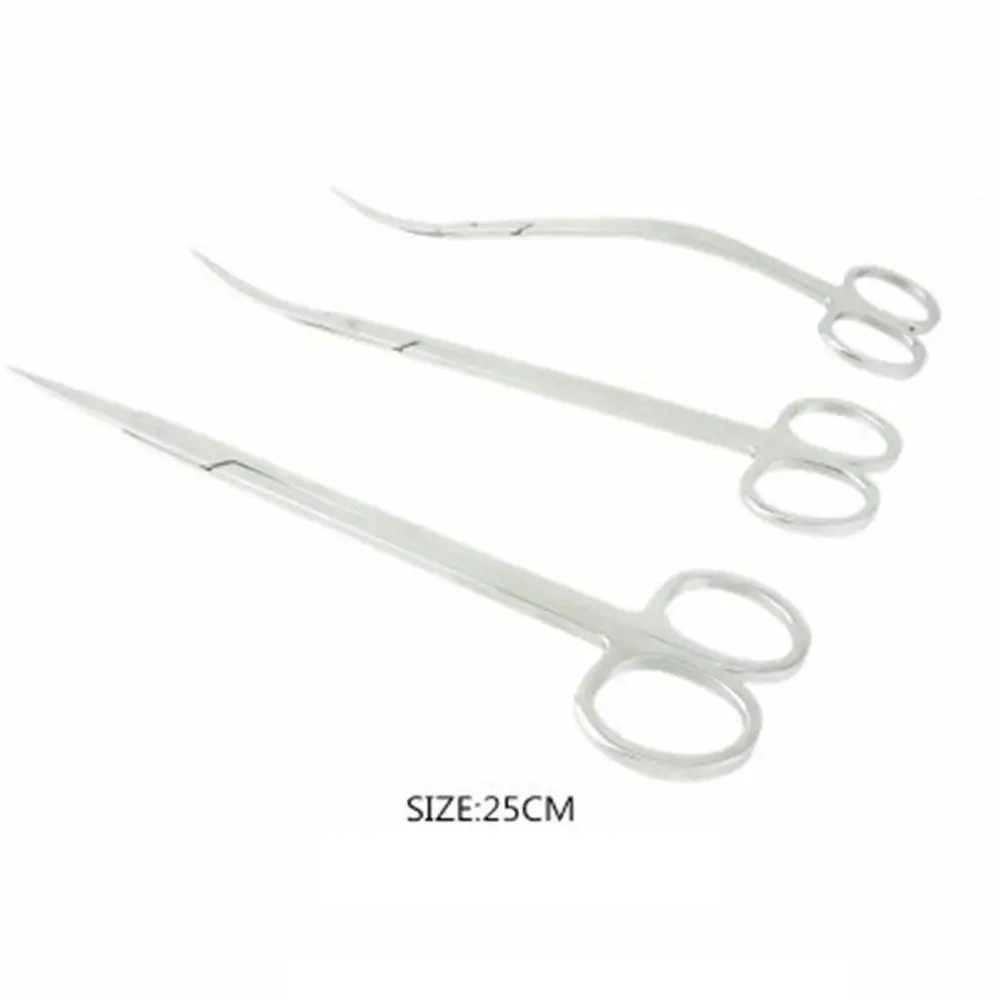 

Adeeing Professional Aquarium Fish Tank Aquatic Plant Cleaning Tools Tongs Scissor Long Stainless Steel Wave Scissor r20