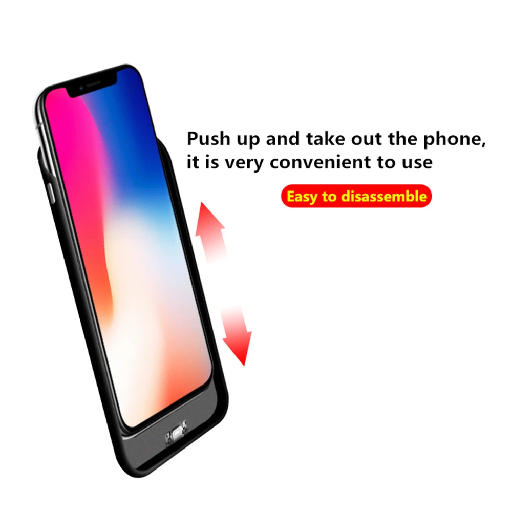 Ультратонкие Чехлы NTSPACE из закаленного стекла для зарядки аккумуляторов iPhone X XS