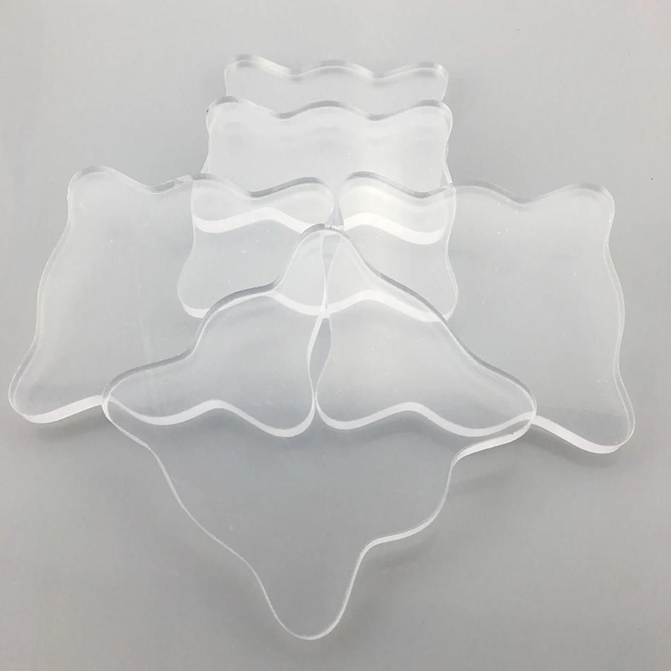 ZOPHIL 3D DIY ремесло поставки прозрачный кристалл Yalik Backplane нерегулярные полигональные филе Форма украшения инструменты 10X10 см