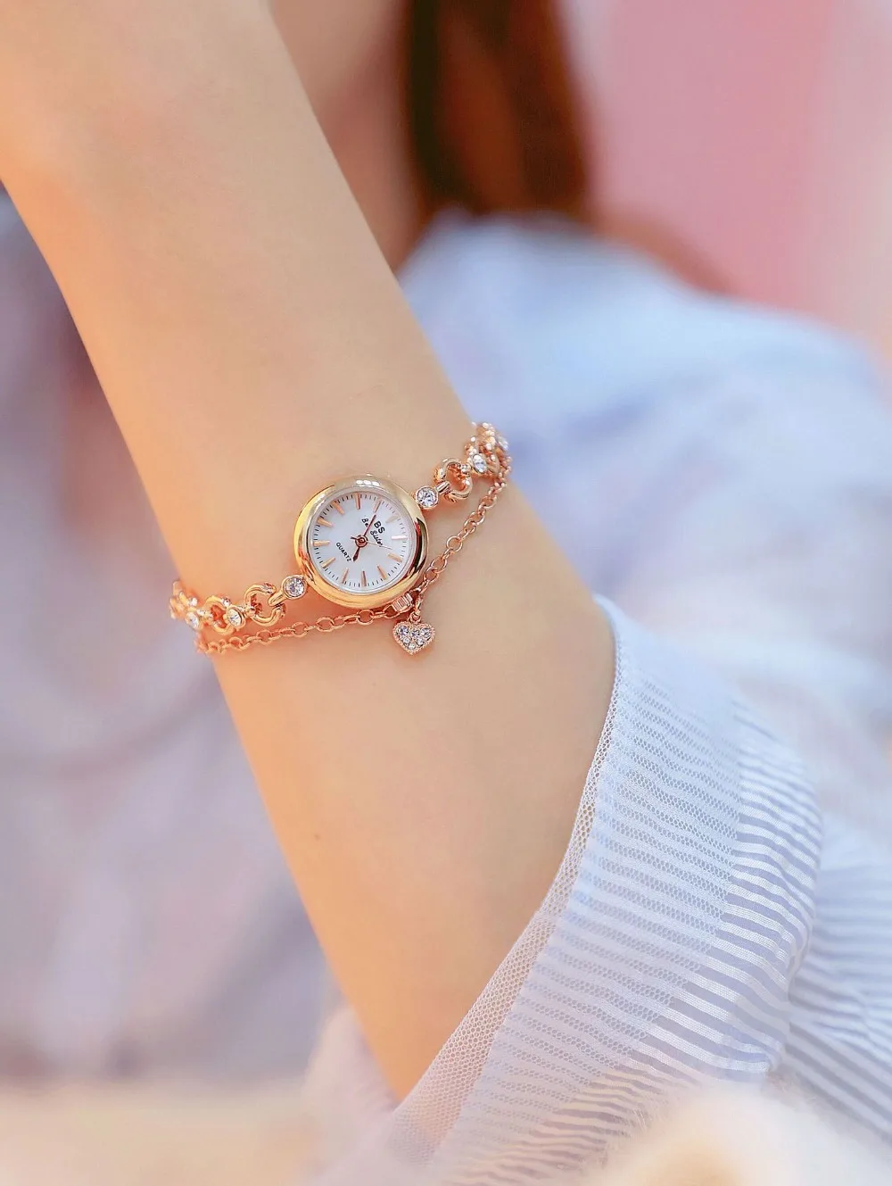 2019 Новое поступление для женщин часы Кристал из австрийского горного хрусталя часы Роскошные сердце часы для женщин Diamond Наручные часы reloj