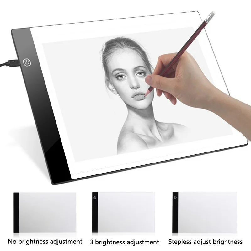 5D Diamond Painting A4 Ultra-Thin LED Light Box Tracer USB Power Cable Dimmable Artcraft Tracing Pad Lightpad Accessories | Дом и сад