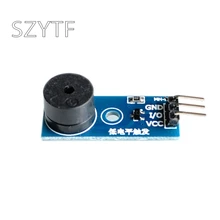 Haute qualité 3.3-5V passif Buzzer Module d'alarme PCB Dimension 3.3cm x 1.3cm pour Arduino 9012 lecteur avec 3x Du Pont ligne longueur 21cm