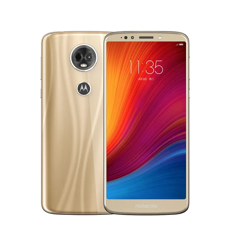 Gold Смартфон MOTO E5 PLUS, 6,0 дюймов, 4 Гб ОЗУ, 64 Гб ПЗУ, двойная камера, 4G LTE Snapdragon 430, четыре ядра, 5000 Мп+ Мп, мАч, мобильный телефон - Цвет: Gold