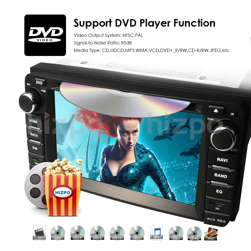 2din 6,2 дюймов 800*480 Автомобильный DVD Плеер gps+ BT+ радио+ Сенсорный экран+ автомобильным бортовым компьютером+ aduio+ стерео+ видео для Toyota Hilux VIOS Camry Corolla Rav4