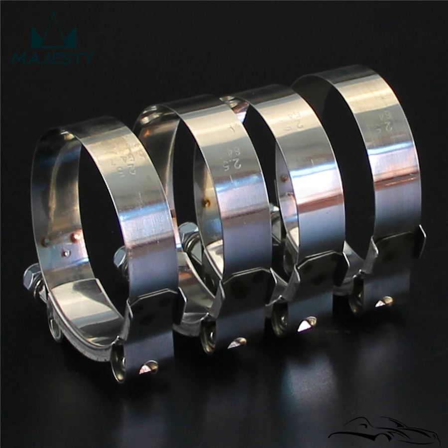 T Bolt Strength Silicone Hoses Clamps x 4 Pcs For 64mm 2 1/2" 64mm 74mm