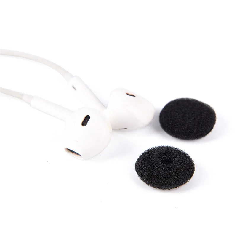 30 шт. запасные амбюшуры для наушников MP3 MP4 Moblie PhoneSponge Чехлы советы черные мягкие пенопластовые наушники-вкладыши