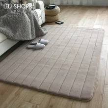 LIU коралловый бархатный ковер, утолщенный современный минималистичный коврик для гостиной, стола, дивана, кровати, покрытый коврик, ковер для спальни, 80 см* 120 см