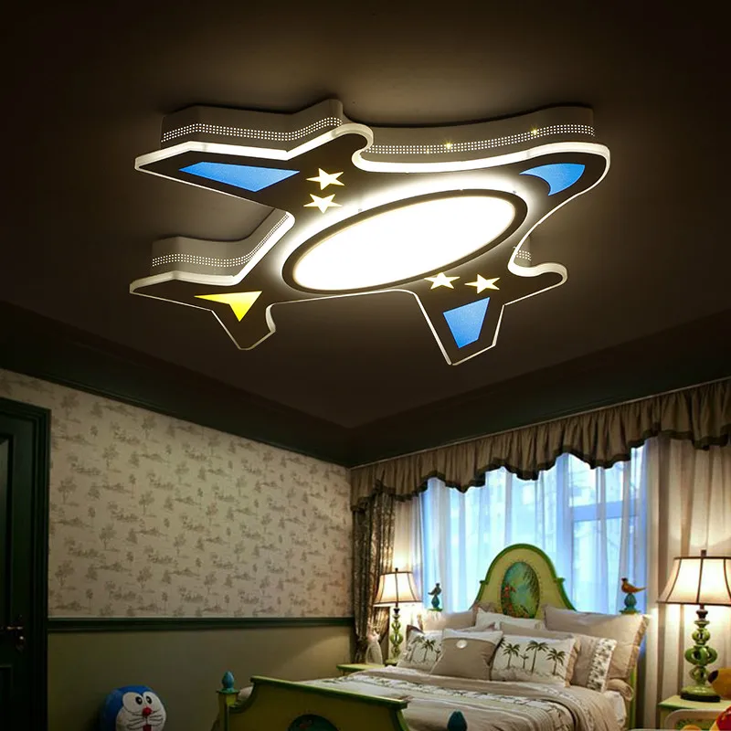 

2018 kids study room Ceiling Lights airplane LED for 5-15square meters child Bedroom Ultra-thin modern flush mount plafondlamp