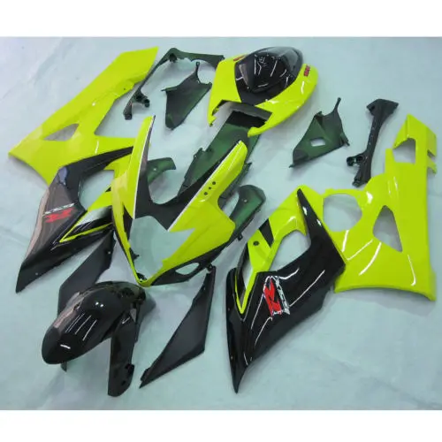 

Yellow Black INJECTION ABS Fairing For SUZUKI GSXR1000 GSXR 1000 05 06 K5 11B