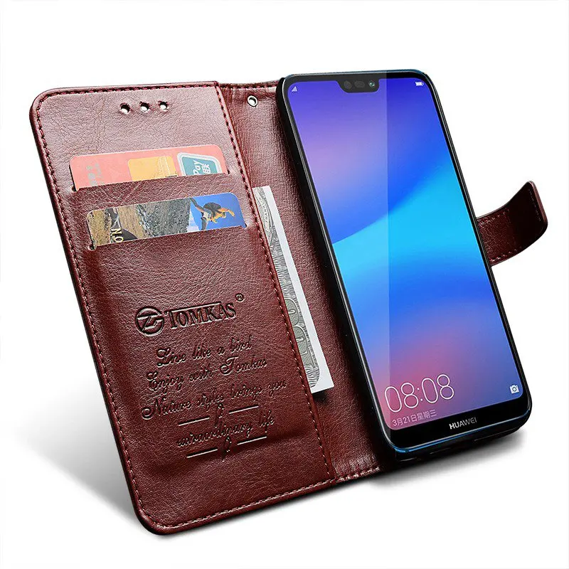 TOMKAS Wallet Case Huawei P20 P20 Pro P20 Lite Case Flip PU Leather Cover For Huawei P8 P9 Lite 2017 Case P Smart Enjoy 7S Case  (14)