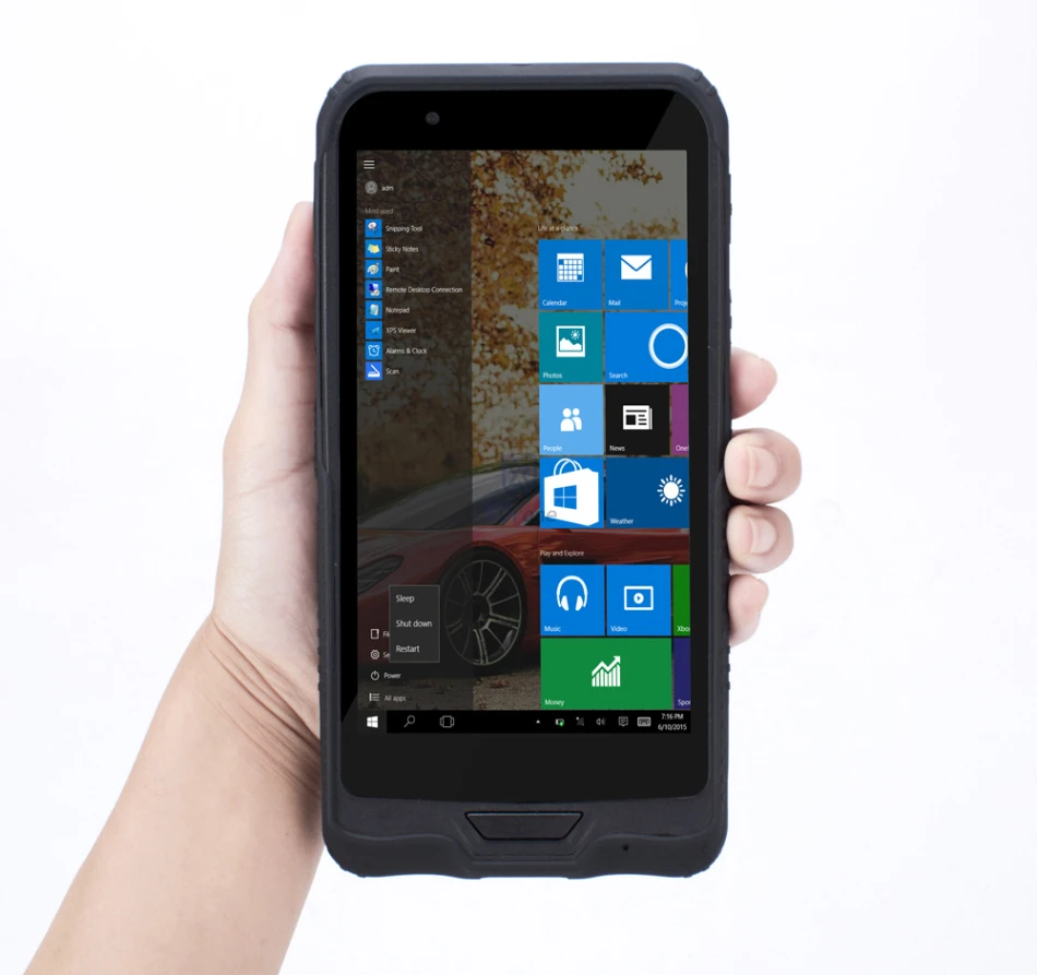 2018 6 "мини планшет Windows 10 Mobile PC Водонепроницаемый компьютер устройства 3g Intel 4 ядра GNSS gps Wi-Fi Bluetooth 5.0MP подставка для камеры