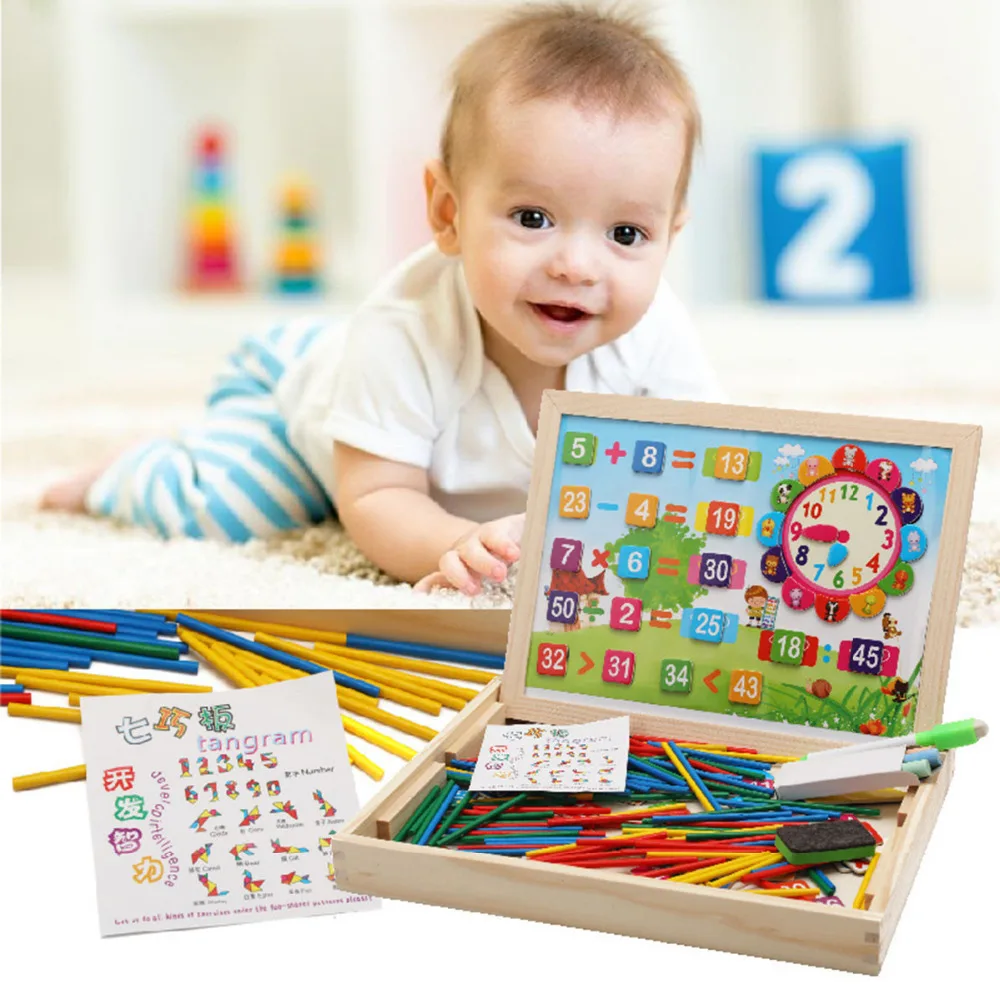 

Puzzles Baby Magnetic Puzzle Set Kids 3D Jigsaw Wooden Toys Children Intelligence Early Educational Kid Math Learning Puzzles