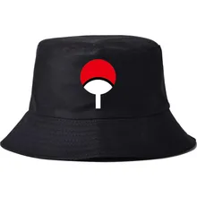 Аниме Наруто Акацуки красное облако семья Uchiha логотип шляпа Женская Мужская Панама семья Uchiha Дизайн Рыбалка рыбак шляпа