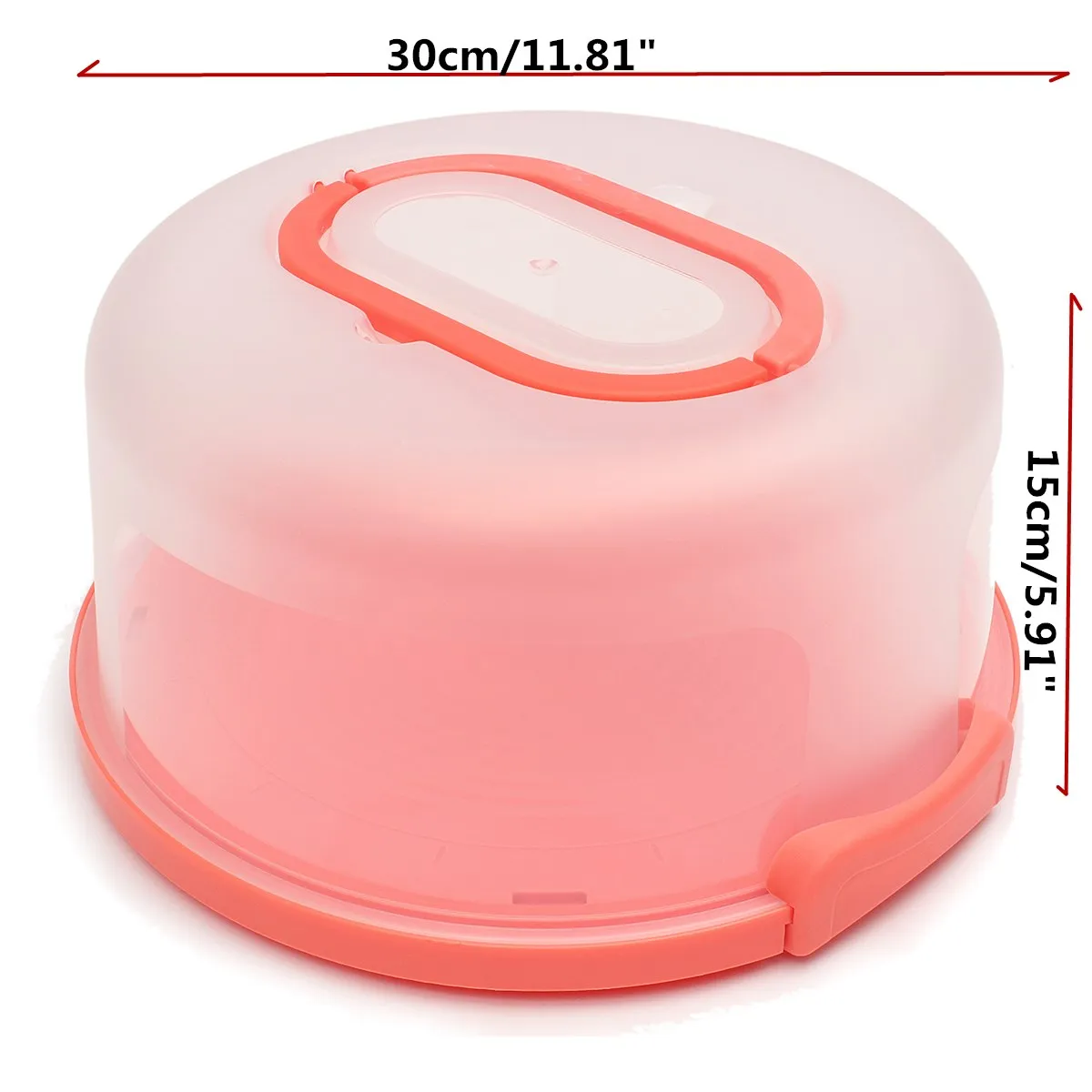 4 цвета ручной круглый торт Перевозчик пластиковый держатель для хранения десерт контейнер Крышка для торта чехол принадлежности для дня рождения свадьбы 30X15 см