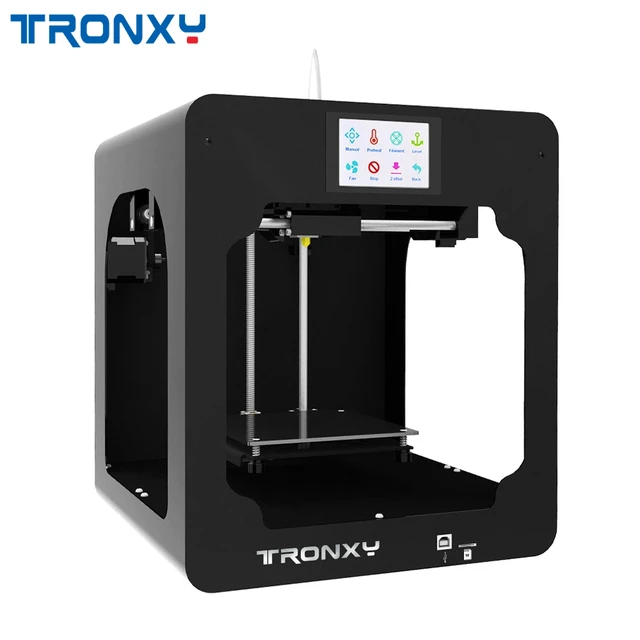 Cheap Tronxy C2 Full Metal Integrated 3D Printer 3.5inch T_ouch Screen Direct Extruder/Dual Fan Support Off-line Print For Children